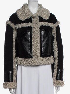 STAND STUDIO  Faux Fur Jacket - black small